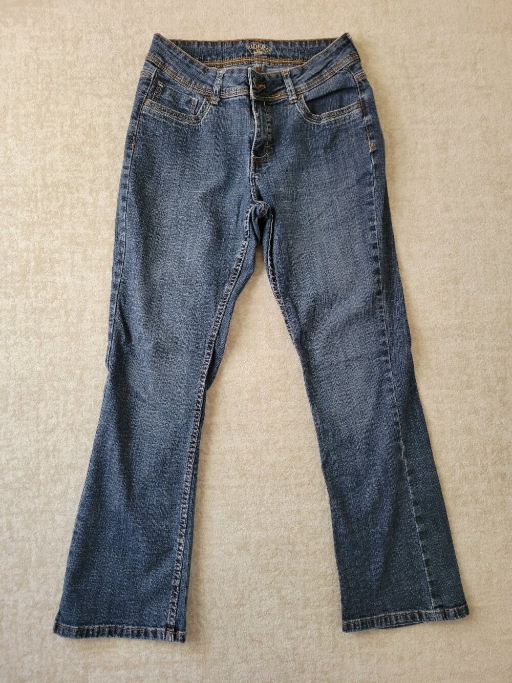 Riders by Lee Mid-Rise Bootcut Jeans Women's Size 6P Medium Wash Stretch 2010s